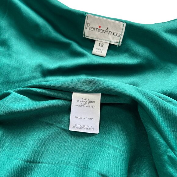 Green Floral Maxi Dress. Perfect Spring Outfit. Premier Amour Size 12. - Picture 10 of 12